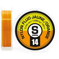 Sempe Nylon Truite Fluo Orange/Jaune - 100M