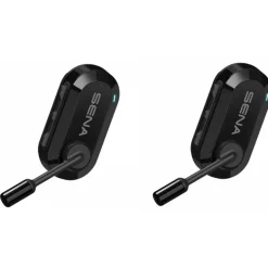Pack De 2 Casques Bikom 20 Sena Duo Noir : Intercom Avec Microphone Mesh Full Duplex Bluetooth