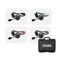 Sena Pack De Quatre Casques Bosun Quad Complets + Valise De Charge