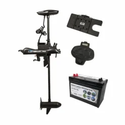 Pack Energy Cayman B 55Lbs Haswing Avec Pédale Sans Fil, Télécommande, Plaque Quick Release Et Batterie Marine 12V100amp