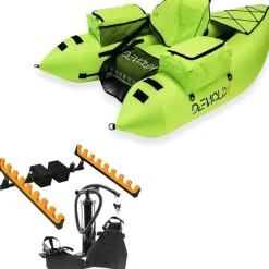 Devaux Pack Float Tube Kayak Tube Cap-V1000 Chartreuse