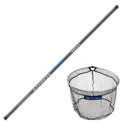Pack Manche + Tête D'épuisette Garbolino Express Telenet + Leader Match