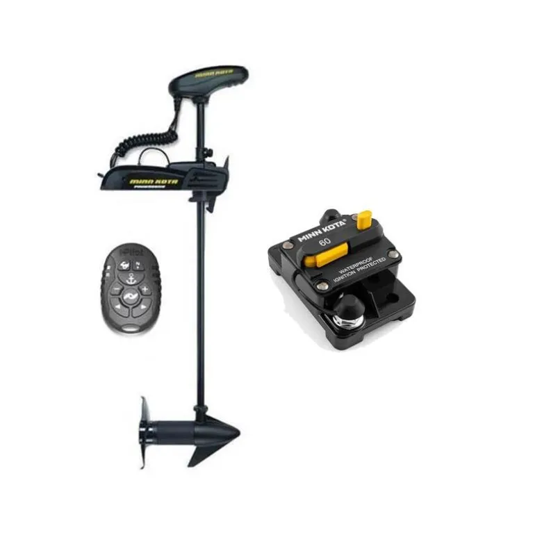 Pack Moteur Electrique Minn Kota Powerdrive Spotlock 45Lbs Gps Et Disjoncteur Etanche 60A