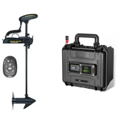 Minn Kota Pack Moteur Electrique Powerdrive Spotlock 45Lbs Gps Et Batterie Bsr Eco 12V 50Amp
