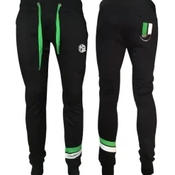 Pantalon Homme Hot Spot Design Hs With Piquet Stripes Green - Noir