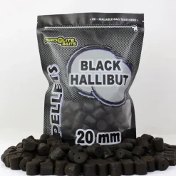 Pro Elite Baits Pellet Percé Drilled Black Hallibut Pellets