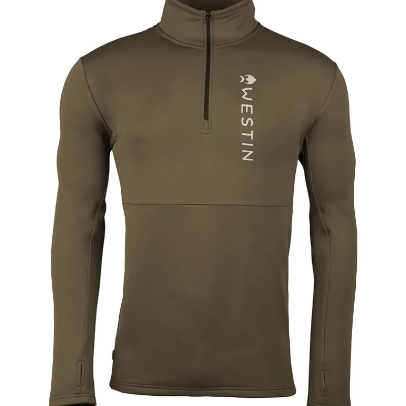 Westin Polaire Homme Energy Midlayer 1/2 Zip - Vert