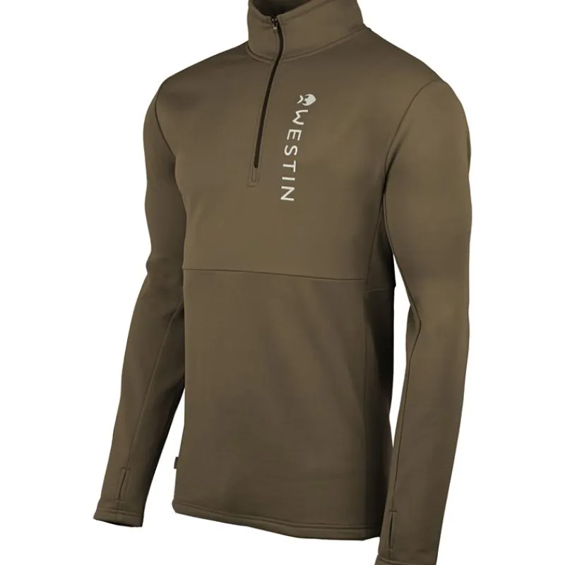 Westin Polaire Homme Energy Midlayer 1/2 Zip - Vert