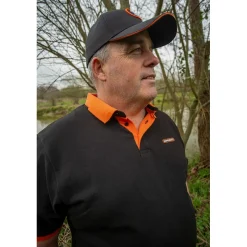 Sonubaits Polo Homme - Noir/Orange
