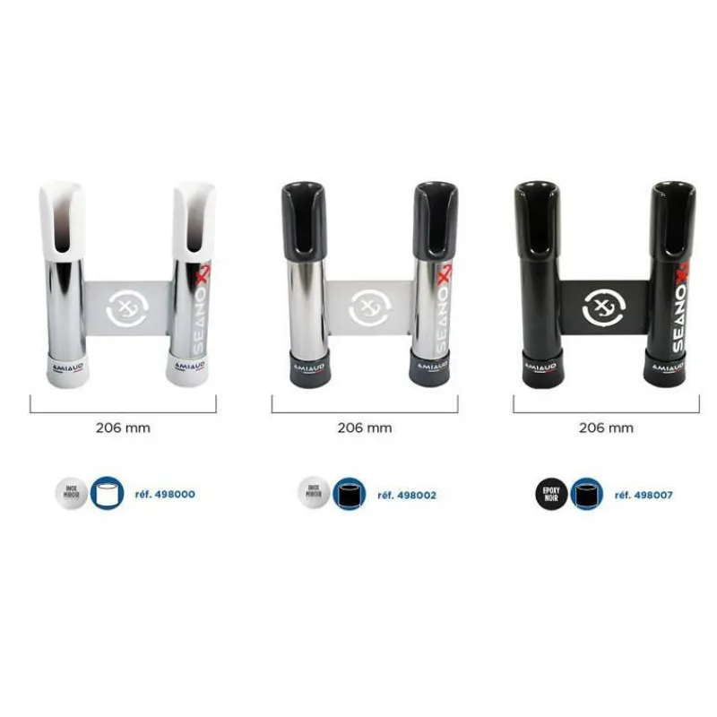 Seanox Porte Canne Inox Embout Fendu 2 Cannes