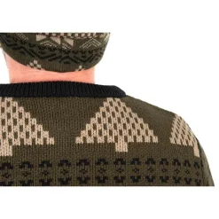 Fox Pull Homme Festive Jumper - Kaki