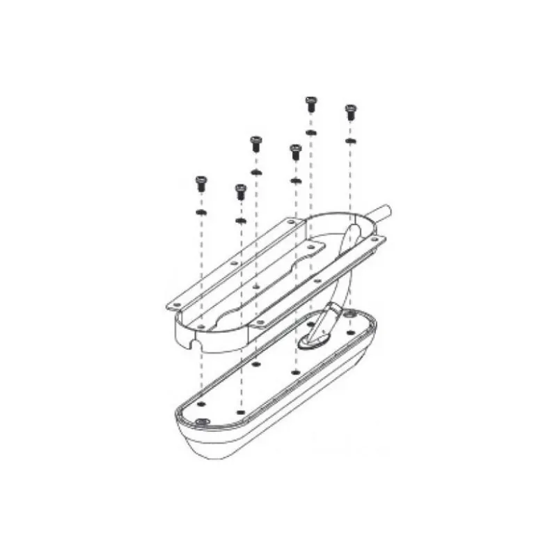 Lowrance Sabot De Montage A Visser Pour Sonde Ta Structure Scan 3D Flush