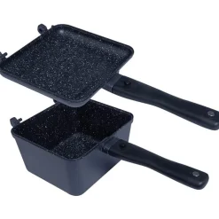 Set De Cuisson Ridge Monkey Connect Deep Pan & Griddle Granite Edition