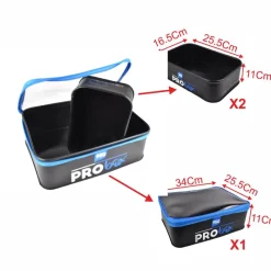 Garbolino Set Sac À Appâts Eva Pro Box Grounbait