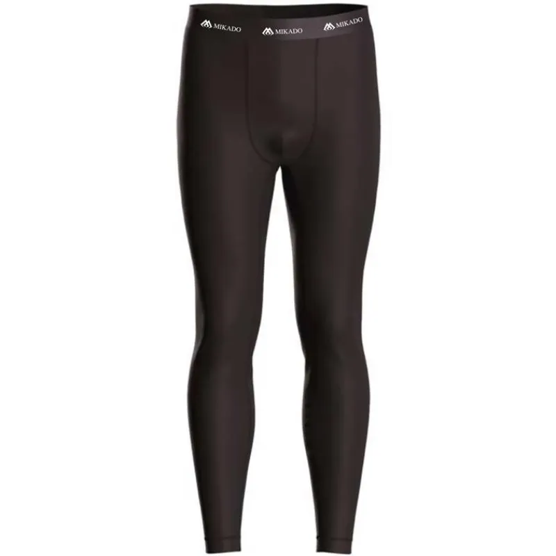 Mikado Sous-Vêtement Homme Thermoactive Underwear Base Layer Bottoms - Noir