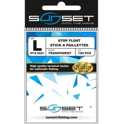 Sunset Stop Float St-S-5024 Stick Transparent À Paillettes