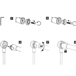 Nash Support De Canne Arriére Scope Butt Lock Peg