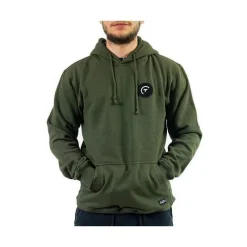 Sur vos traces Sweat À Capuche Pêche Personnalisable - Kaki