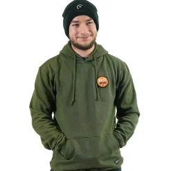 Sur vos traces Sweat À Capuche Pêche Personnalisable - Kaki