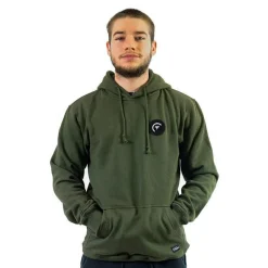 Sur vos traces Sweat À Capuche Pêche Personnalisable - Kaki