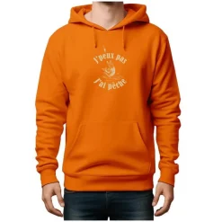 Bartavel Sweat Enfant Theme Pêche J'peux Pas J'ai Pêche - Orange
