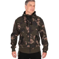 Fox Sweat Homme Full Zip Premium 310 Hoodie - Camo