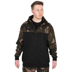 Sweat Homme Fox Lw Black/Camo Split Zip Hoody - Noir/Camo