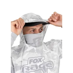 Fox Rage Sweat Homme Uv Hooded Light Camo Top - Gris