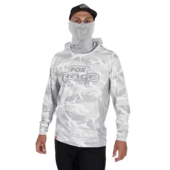 Fox Rage Sweat Homme Uv Hooded Light Camo Top - Gris
