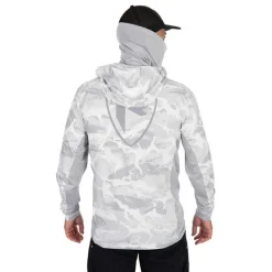 Fox Rage Sweat Homme Uv Hooded Light Camo Top - Gris
