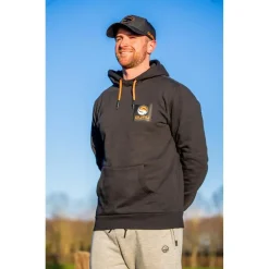 Guru Sweat Homme Black Patch Hoodie - Noir