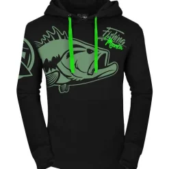 Hot Spot Design Sweat Homme Fishing Mania Bass - Noir