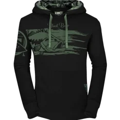 Hot Spot Design Sweat Homme Hoodie Black Bass - Noir