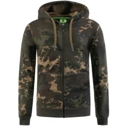Sweat Homme Korda Zip Hoodie - Camo Noir