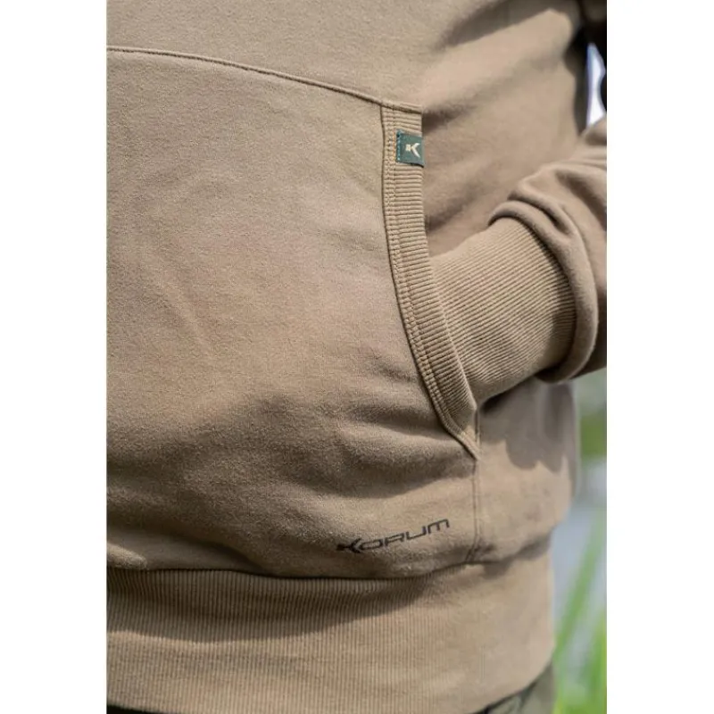 Korum Sweat Homme Classic Barbel Hoodie - Kaki
