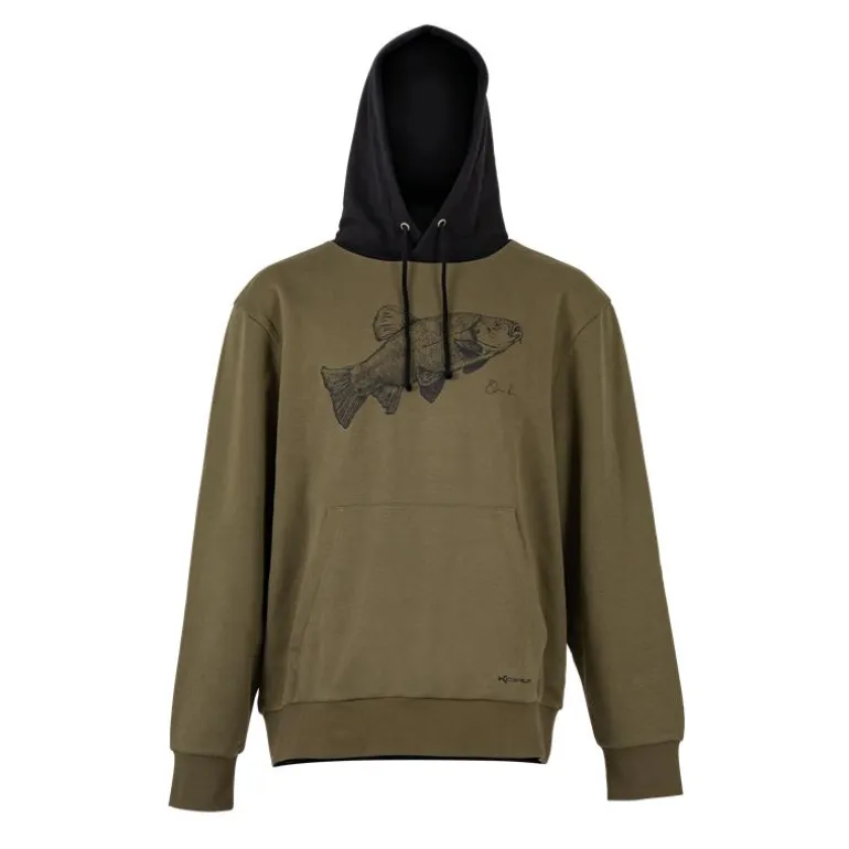 Sweat Homme Korum Classic Tench Hoodie - Kaki