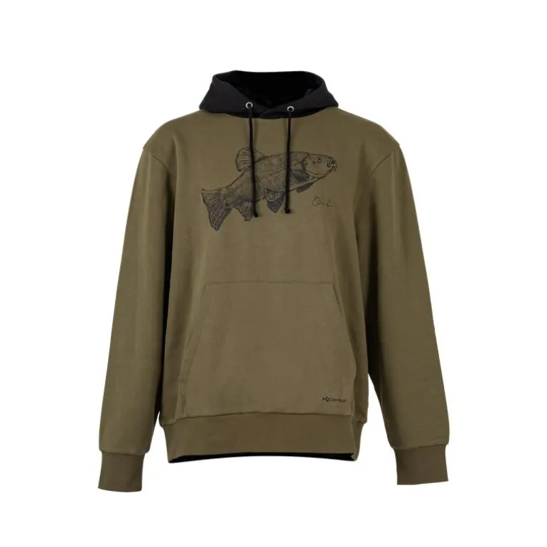 Sweat Homme Korum Classic Tench Hoodie - Kaki