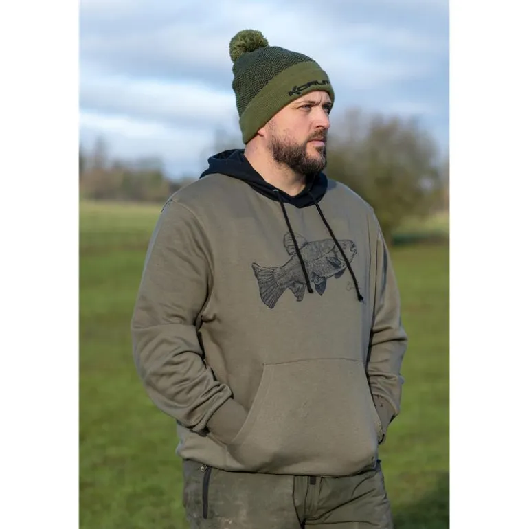 Sweat Homme Korum Classic Tench Hoodie - Kaki