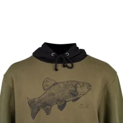 Sweat Homme Korum Classic Tench Hoodie - Kaki