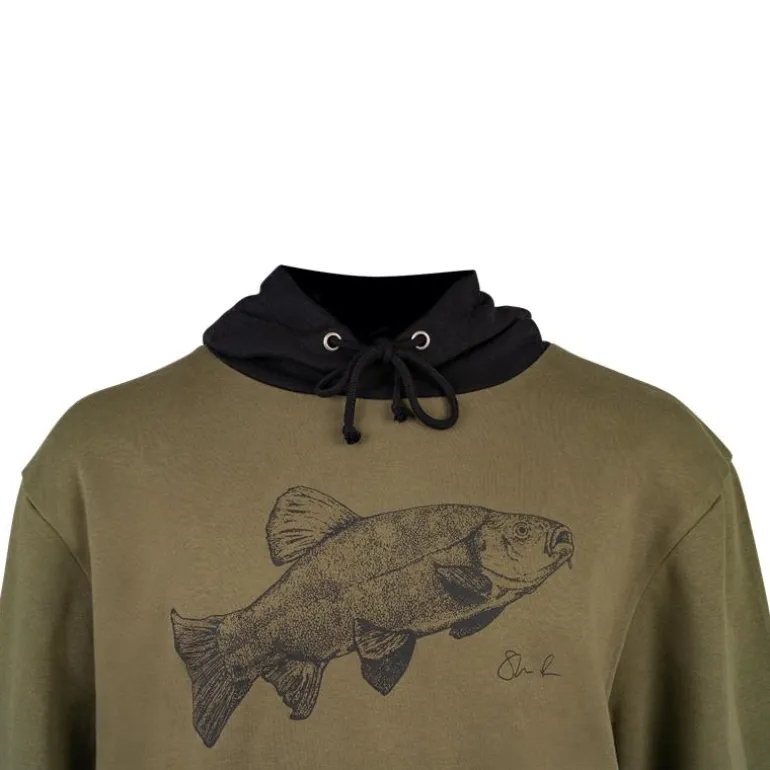 Sweat Homme Korum Classic Tench Hoodie - Kaki