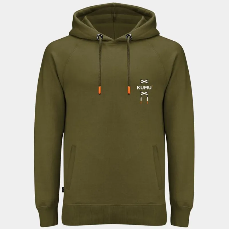 Kumu Sweat Homme Hoody True Leather - Kaki