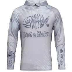 Mikado Sweat Homme Long Sleeve Hoodie With Upf Filter - Gris