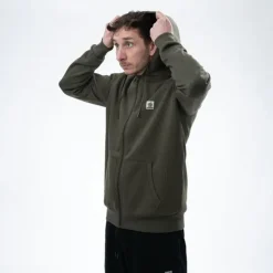Nash Sweat Homme Make It Happen Badge Zipped - Vert