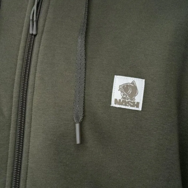 Nash Sweat Homme Make It Happen Badge Zipped - Vert