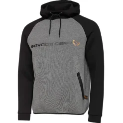 Sweat Homme Savage Gear Tec-Foam Hoodie - Gris/Noir