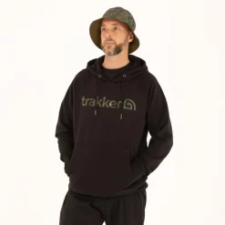 Trakker Sweat Homme Cr Logo Hoody Black Camo - Noir