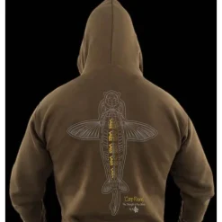 Vass Sweat Homme Carp Rising Hoodie - Kaki