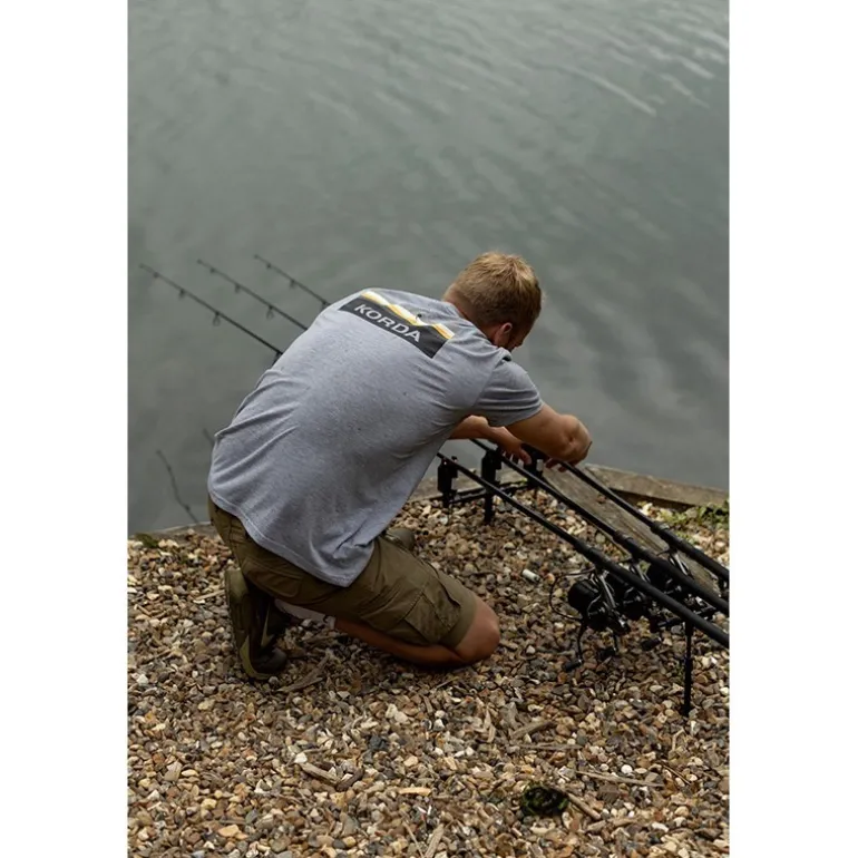 Tee Shirt Manches Courtes Homme Korda Lakebed - Gris