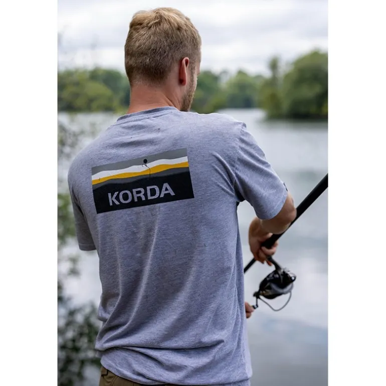 Tee Shirt Manches Courtes Homme Korda Lakebed - Gris