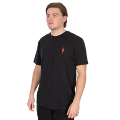 Fox Tee Shirt Manches Courtes Homme Orange Indicator T - Noir